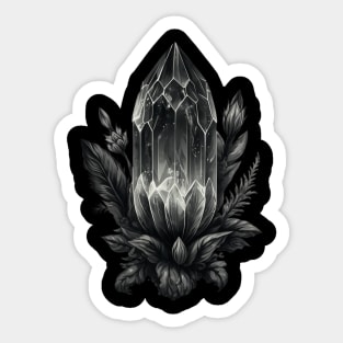 Floral Black Onyx Sticker